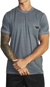 img 3 attached to RVCA Charcoal Heather Men's Sleeve T-Shirt: Stylish and Comfortable T-Shirts & Tanks for Men