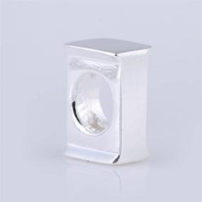 img 2 attached to ABUN 925 Sterling Silver Initial Alphabet Charm Bead for Custom Charms Bracelet & Necklace Collection