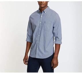 img 3 attached to 👔 Nautica Classic Stretch Gingham XXL Мужская Одежда: Стильные Рубашки для Крупных и Высоких