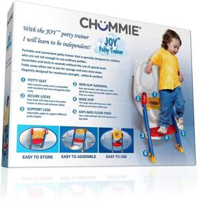 img 2 attached to 🚽 Chummie Joy Portable Potty Training Ladder Step Up Seat for Boys and Girls with Anti-Skid Feet, Adjustable Steps, Comfortable Potty Seat and Handrail – 6-in-1 Solution for Effective Toilet Training