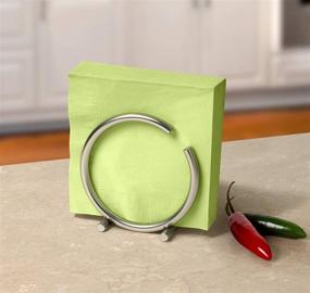 img 3 attached to 🧺 Nickel Spectrum Diversified Napkin Holder