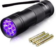 🔦 vansky 12 led blacklight uv flashlight: ultimate urine detector for pets, dry stains, and bed bug on carpets, rugs, and floors - ideal companion to pet odor eliminator logo
