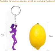 25 girl shaped solid aluminum beer bottle 🍺 opener keychains for bartenders with key tag chain ring accessories логотип