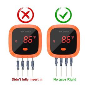 img 3 attached to 🌡️ Inkbird Waterproof 150 FT Bluetooth Meat Thermometer IBT-4XC: Magnet, Timer, Alarm, 4 Probes- Digital Wireless BBQ Grill Thermometer for Cooking, Smoker, Kitchen, Oven