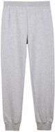 👖 unacoo girls french jogger pants with pockets - girls' capris logo