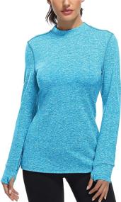 img 3 attached to 🏃 Fulbelle Women's Fleece Thermal Tops: Stay Warm and Stylish during Your Run!