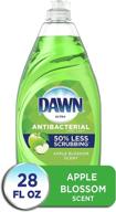 dawn ultra antibacterial hand soap, dishwashing liquid dish soap: apple blossom scent, 28 fl oz - clean & protect your hands and dishes logo