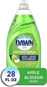 img 4 attached to Dawn Ultra Antibacterial Hand Soap, Dishwashing Liquid Dish Soap: Apple Blossom Scent, 28 fl oz - Clean & Protect Your Hands and Dishes