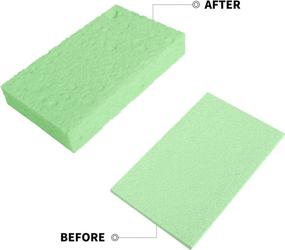 img 3 attached to 🧽 ARCLIBER Cellulose Sponge - Heavy Duty Scrub Sponge for Kitchen - Green Yellow Sponge (6 Pack) - Clean Tough Messes Effortlessly Without Scratching