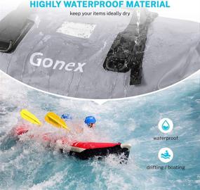 img 3 attached to 🎒 Gonex 60L 80L: Extra Large Waterproof Duffle Travel Dry Duffel Bag for Snowboard, Skating, Kayaking, Motorcycle, Boating - Heavy Duty Ski Boot Bag with Durable Straps & Handles