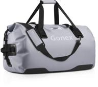 🎒 gonex 60l 80l: extra large waterproof duffle travel dry duffel bag for snowboard, skating, kayaking, motorcycle, boating - heavy duty ski boot bag with durable straps & handles logo