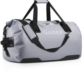 img 4 attached to 🎒 Gonex 60L 80L: Extra Large Waterproof Duffle Travel Dry Duffel Bag for Snowboard, Skating, Kayaking, Motorcycle, Boating - Heavy Duty Ski Boot Bag with Durable Straps & Handles