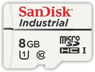 💾 8 гб sandisk промышленная mlc microsd sdhc uhs-i class 10 sd-карта (sdsdqaf3-008g-i) с адаптером логотип