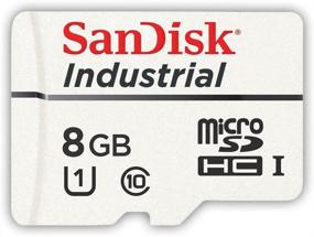 img 1 attached to 💾 8GB SanDisk Industrial MLC MicroSD SDHC UHS-I Class 10 SD Card (SDSDQAF3-008G-I) with Adapter