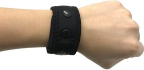 img 1 attached to 🔗 VIEEL Enhanced Ankle Band/Button Strap with Mesh Pouch for Fitbit ONE/Fitbit Flex 2/ Fitbit ALTA/ALTA HR - 2 Sizes Available (Tracker Not Included) (Button-L)