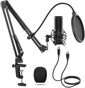 img 4 attached to 🎙️ TONOR Q9 Studio Mic Bundle – USB Microphone Kit for Gaming, YouTube Video Recording, Podcasting, Music, Voice Over – Includes Adjustable Arm Stand