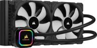 💦 corsair icue h115i rgb pro xt 280-мм радиатор жидкостного охлаждения процессора с двумя 140-мм вентиляторами pwm и программным управлением. логотип