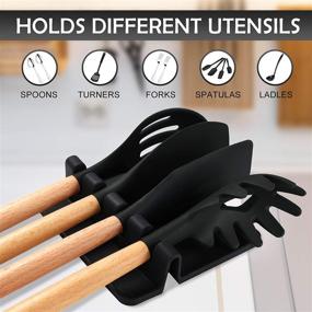 img 3 attached to 🔥 Heat Resistant Silicone Multiple Utensils: Sinnsally's Ultimate Kitchen Helper