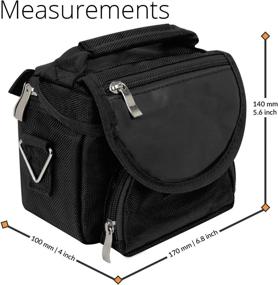 img 1 attached to 🎒 Black G-HUB Travel Bag: Shoulder Strap, Carry Handle, Belt Loop for Nintendo DS Consoles DS / 3DS / DS Lite / 3DS XL / DSi