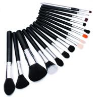 💄 alayna professional makeup brush kit - 15 brushes with soft bristles for powder, contour, blush, concealer, eyeshadow, eye contour, brow, lip, and more - enhance your beauty routine with our premium makeup brushes logo