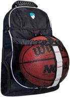 🏀 high-performance sports basketball backpack: includes ball compartment, ample shoe storage, and convenient ball carry feature логотип