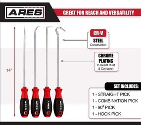 img 3 attached to 🔧 Optimized ARES 70246 4-Piece Hook Pick Set