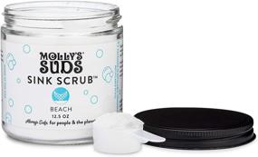 img 2 attached to 🌊 Molly's Suds Sink and All Purpose Scrub: Stain Remover, Grease Buster, Scratch Repair with Earth Derived Ingredients - 2 Pack, Beach Scent