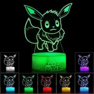 🌟 enhance ambience with 3d illusion led night light: 7 colors, touch switch, usb table lamp for holiday gifts or home decorations - 3d animal design (001) logo