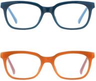 👓 mimoeye 2-pack fashionable blue light blocking glasses for digital eyestrain, gaming, computer use | eyeglasses for women, men, and teens logo