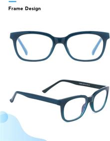 img 2 attached to 👓 Mimoeye 2-Pack Fashionable Blue Light Blocking Glasses for Digital Eyestrain, Gaming, Computer Use | Eyeglasses for Women, Men, and Teens