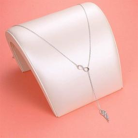 img 2 attached to 🕊️ Exquisite Angel Wing Necklaces: 925 Sterling Silver Memorial Jewelry for Women & Girls - Perfect Adjustable Chain Gifts for Birthdays, Christmas & Commemorative Occasions