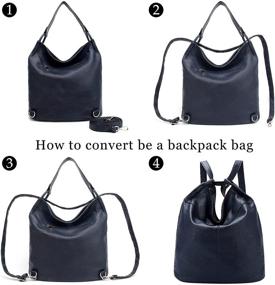 img 2 attached to 👜 Универсальный и стильный перекидной ранец-сумка через плечо: Женские сумки и кошельки для сумок Хобо.