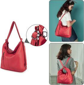 img 3 attached to 👜 Универсальный и стильный перекидной ранец-сумка через плечо: Женские сумки и кошельки для сумок Хобо.