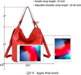 img 1 attached to 👜 Универсальный и стильный перекидной ранец-сумка через плечо: Женские сумки и кошельки для сумок Хобо.