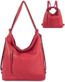 img 4 attached to 👜 Универсальный и стильный перекидной ранец-сумка через плечо: Женские сумки и кошельки для сумок Хобо.