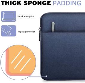 img 1 attached to MoKo 11 Inch Tablet Sleeve Bag Carrying Case for iPad Pro 11 2021/2020/2018, iPad 9th 8th 7th Gen 10.2, iPad Air 4 10.9, iPad Air 3 10.5, iPad 9.7, Galaxy Tab A 10.1, Tab S6, Compatible with Smart Keyboard