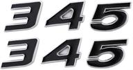 carrun nameplate replatement challenger black silver logo