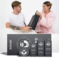 🧔 ultimate beard growth kit for men - beard grooming set with beard conditioner, growth oil, balm, brush, comb, scissor, storage bag, e-book - ideal gift for dad, husband, boyfriend logo