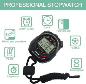 img 3 attached to ⏱️ BALMOST Professional Stopwatch Timer: Multifunctional Sports Timer with Countdown, Lap Memory & 0.001 Second Timing