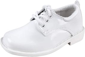 img 4 attached to 👞 Optimized Search: TipTop Patent Dress Oxford Shoes for Toddler Boys