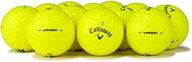 🏌️ 50-pack of callaway premium yellow golf balls with varied packaging logo