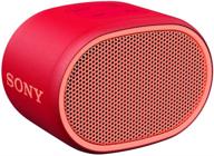sony srs-xb01 compact portable bluetooth speaker: loud portable party speaker - built in mic for phone calls bluetooth speakers - red - srs-xb01 logo