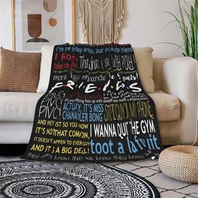 img 4 attached to 🛋️ Cozy up with the Friends Blanket Quilt: TV Show Flannel Throw for Extra Comfort and Style - 50"x40