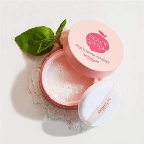 img 3 attached to 🍑 SKINFOOD Peach Cotton Multi Finish Powder 5g - Peach Extract & Calamin Sebum Control Face Powder - Silky Setting Powder for Oily Skin - Sweet Peach Scent, Soft Skin - Korean Beauty