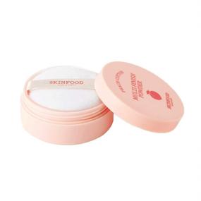 img 4 attached to 🍑 SKINFOOD Peach Cotton Multi Finish Powder 5g - Peach Extract & Calamin Sebum Control Face Powder - Silky Setting Powder for Oily Skin - Sweet Peach Scent, Soft Skin - Korean Beauty