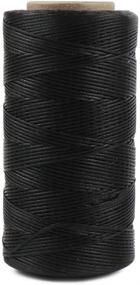 img 4 attached to 🧵 Desirable Life 284 Yards Flat Waxed Sewing Thread: Extra Strong 0.8mm Cord for Leather, Denim & Crafts