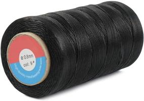 img 3 attached to 🧵 Desirable Life 284 Yards Flat Waxed Sewing Thread: Extra Strong 0.8mm Cord for Leather, Denim & Crafts