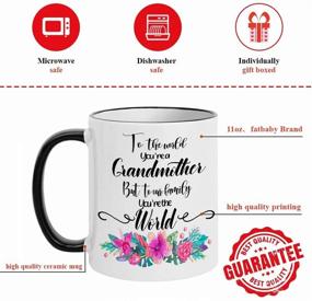 img 1 attached to 🎂 Fatbaby Grandma Birthday Gifts Mug: Perfect for World's Best Grandmother, Mother's Day and More!