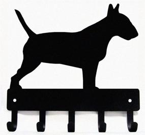 img 4 attached to 🐶 Bull Terrier Dog Key Hooks & Keychain Holder: Small 6 inch Wide - Made in USA
