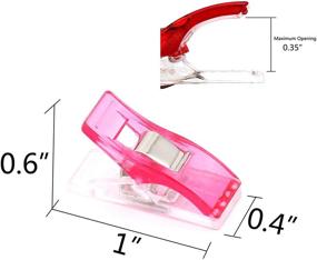 img 2 attached to 🧵 Tueascallk 160 Pcs Multipurpose Sewing Clips: All Purpose Craft Clips for Quilting, Crochet, Knitting, and More!